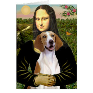 Cartão Mona Lisa - Foxhound Americano