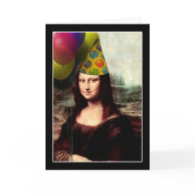 Mona Lisa Happy Birthday Party Hat Hat Hat