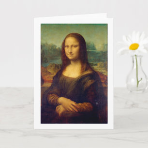 Cartão Mona Lisa, Leonardo da Vinci