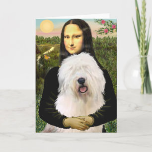 Cartão Mona Lisa - Old English 3