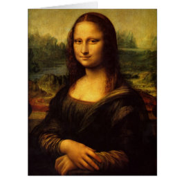 Cartão Mona Lisa por Leonardo da Vinci