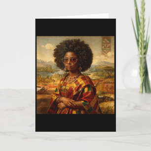 Cartão Mona Lisa Preta Afro Americana História Negra