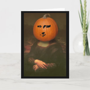 Cartão Mona Lisa Pumpkin