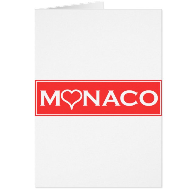 Cartão Mónaco (Frente)