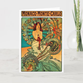 Cartão Monaco Monte - arte Nouveau de Carlo