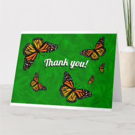 Cartão Monarch Butterflies BIG Thank You Card