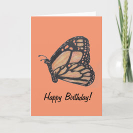 Cartão Monarch Butterfly Happy Birthday Greeting Card