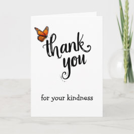 Cartão Monarch Butterfly Thank You
