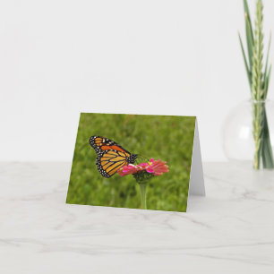 Cartão Monarch on Flower Note Card