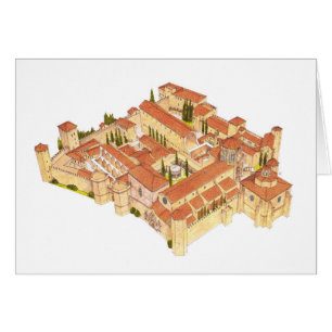 Cartão Monastério de Poblet. Espanha de Catalonia