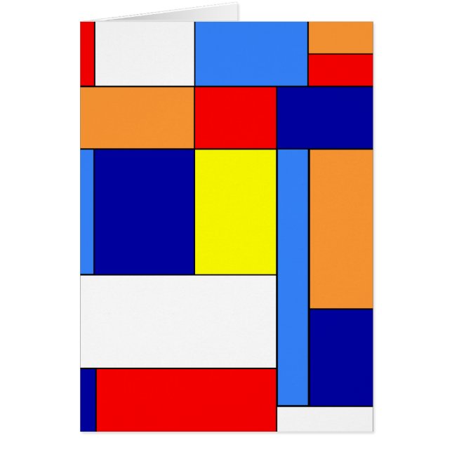 Cartão Mondrian #8 (Frente)