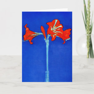 Cartão Mondrian Amaryllis Greeting Card