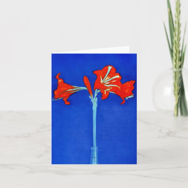 Cartão Mondrian Amaryllis Note Card (Frente)