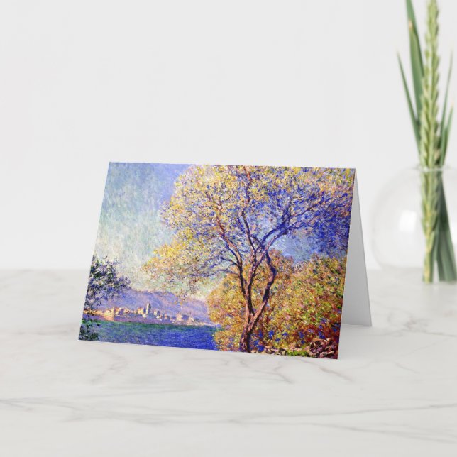 Cartão Monet - Antibes Seen from the Salis Gardens (Frente)