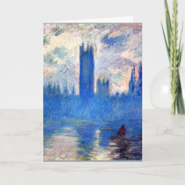 Cartão Monet - Houses of Parliament, Westminster (Frente)