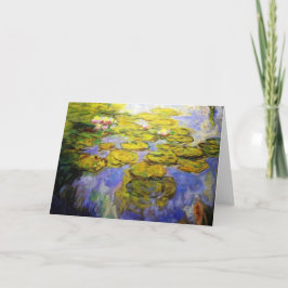 Cartão Monet Inspirou Lily Pads