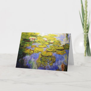 Cartão Monet Inspirou Lily Pads