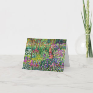 Cartão Monet Iris Garden at Giverny Note Card