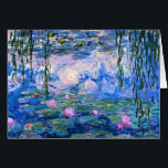 Cartão Monet - Lírios de Água, trabalho de arte 1919<br><div class="desc">Monet - Lírios de Água,  cartão de saudação de trabalho de arte de 1919.</div>