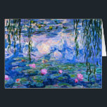 Cartão Monet - Lírios de Água, trabalho de arte 1919<br><div class="desc">Monet - Lírios de Água,  cartão de saudação de trabalho de arte de 1919.</div>