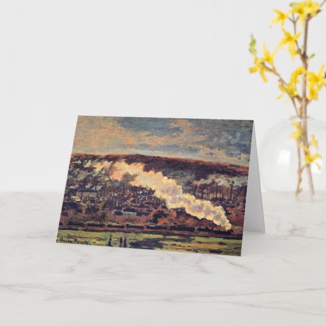 Cartão Monet - O Comboio, 1872, (Flor Amarela)