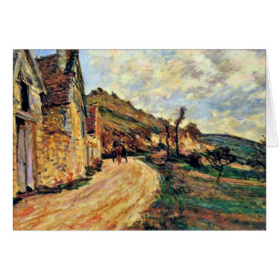 Cartão Monet - Rochas em Falaise perto de Giverny