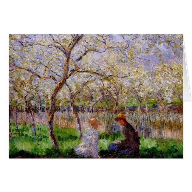 Cartão Monet - Springtime (Frente Horizontal)