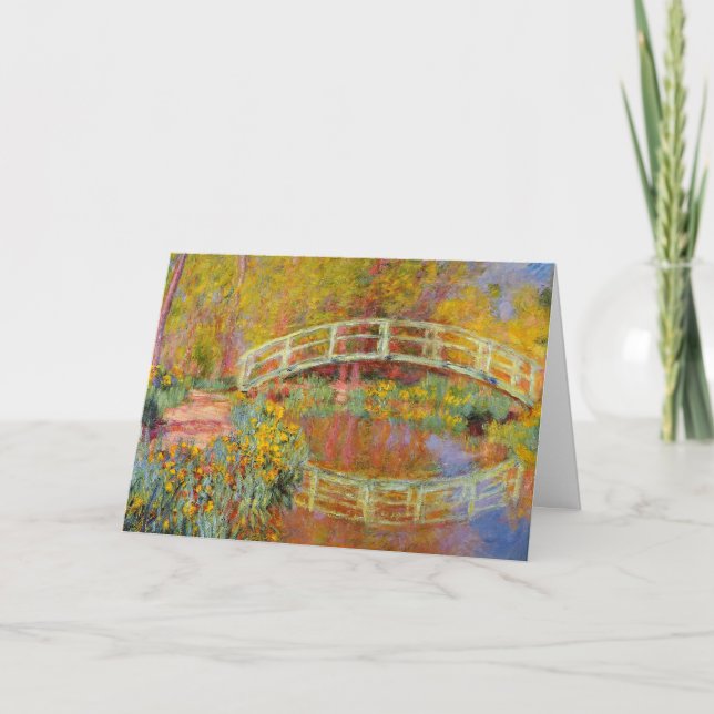 Cartão Monet - The Japan Bridge, 1896, (Frente)
