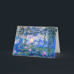Cartão Monet - Water Lilies, 1919<br><div class="desc">Famous painting by Claude Monet: Water Lilies,  1919</div>