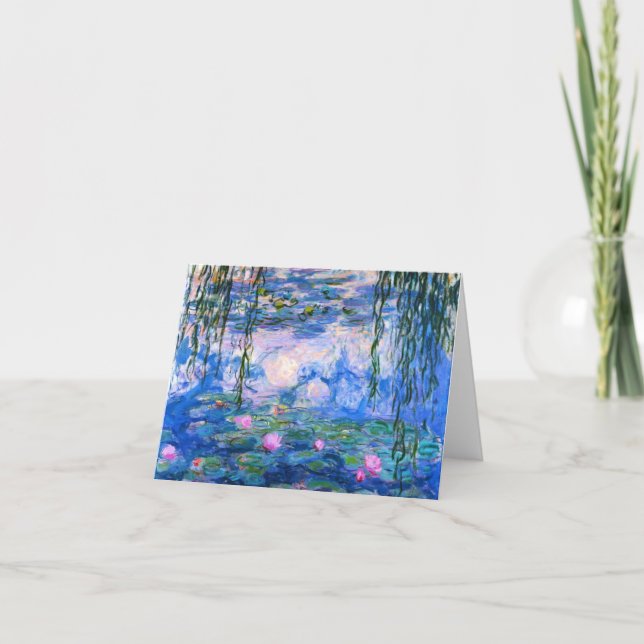 Cartão Monet Water Lilies Note Card (Frente)