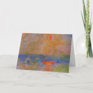 Cartão Monet - Waterloo Bridge, Sunlight in the Fog,