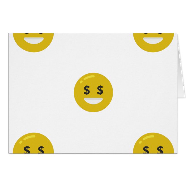 Cartão money eye emoji (Frente Horizontal)