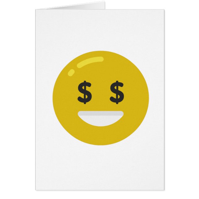 Cartão money eye emoji (Frente)