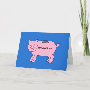 Cartão Money Gift Enclosure Holidy Fund