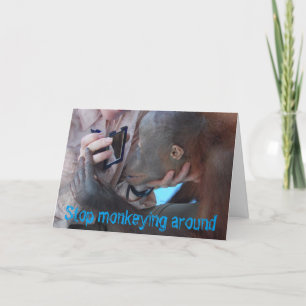 Cartão Monkey Business Fountain of Youth Birthday