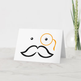 Cartão Monocórdio e bigode