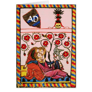 CARTÃO MONOGRAMA ETERNO DO PERGAMINHO DO DIA DE OS