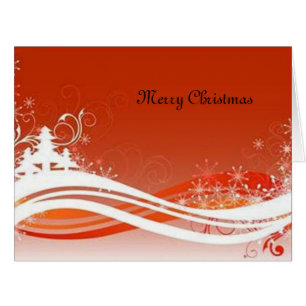 Cartão Monograma personalizado para o Natal -