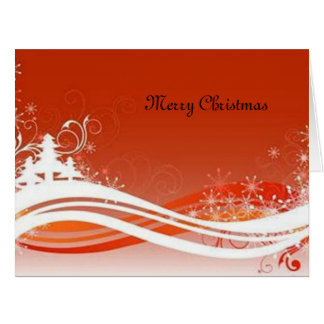 Cartão Monograma personalizado para o Natal -