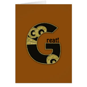 Cartão monograma retrorreflector - G