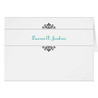 Cartão Monograma simples