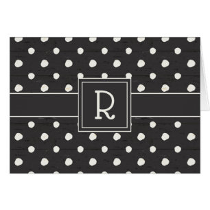 Cartão Monograma   Sinais Simples Passo Um