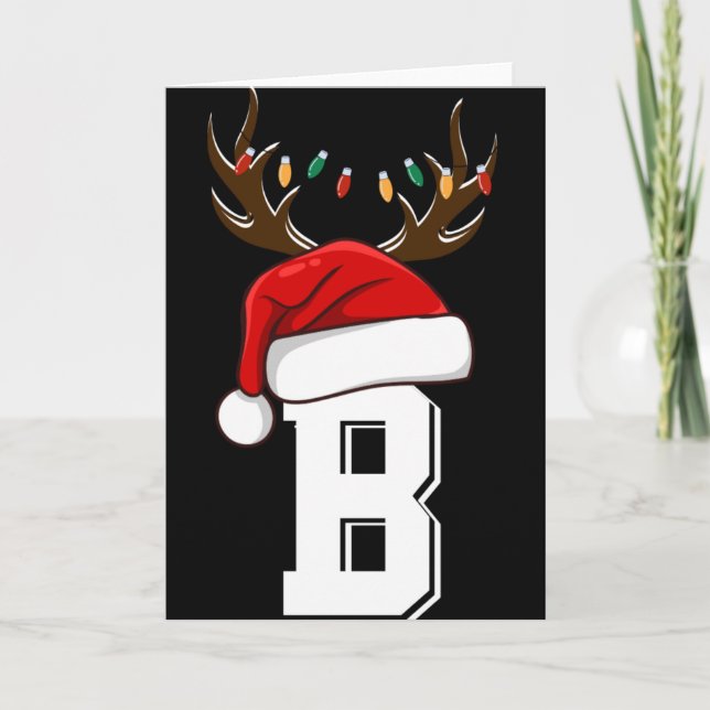 Cartão Monogrammed Family Christmas Matching Outfits T Sh (Frente)