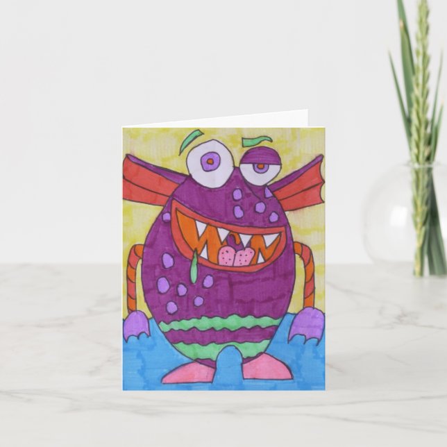 Cartão Monster Greeting Card (Frente)
