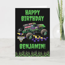 Monster Jam Grave Digger Feliz Aniversário