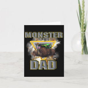 Cartão Monster Truck Monster Pai Monster Truck É Meu Cami