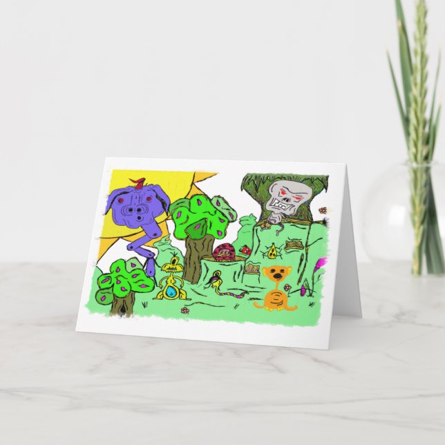 CARTÃO MONSTER VALLEY GREETING CARD (Frente)