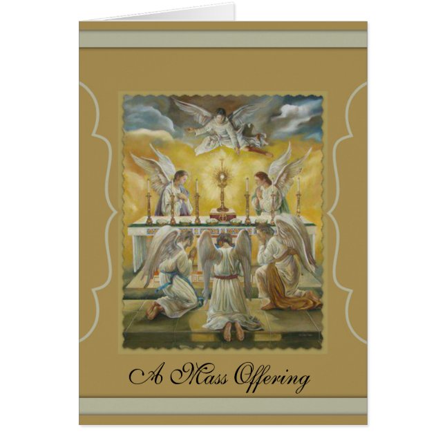 Cartão Monstrance do altar da adoração do Eucaristia dos (Frente)