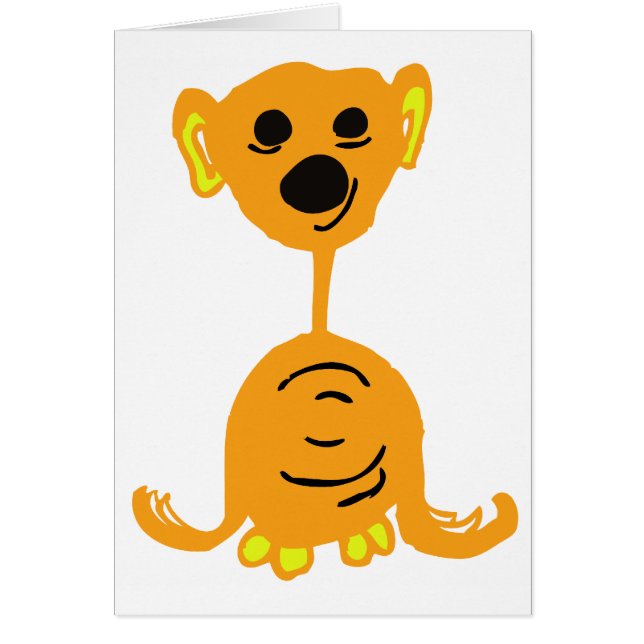 CARTÃO MONSTRO ALARANJADO DO VALE DO MONSTRO (Frente)