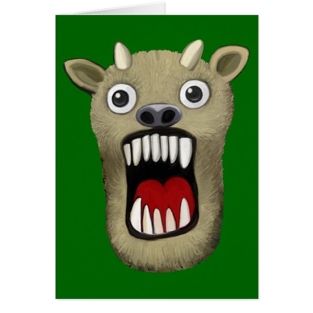 Cartão Monstro Assustador (Frente)